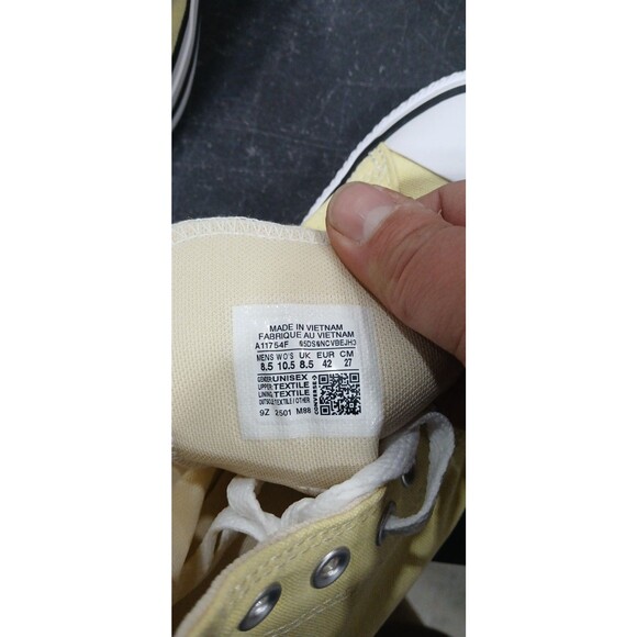 Converse Unisex Chuck Taylor All Star Canvas High Shoes Size Men 8.5/Wmns 10.5 - Picture 7 of 8